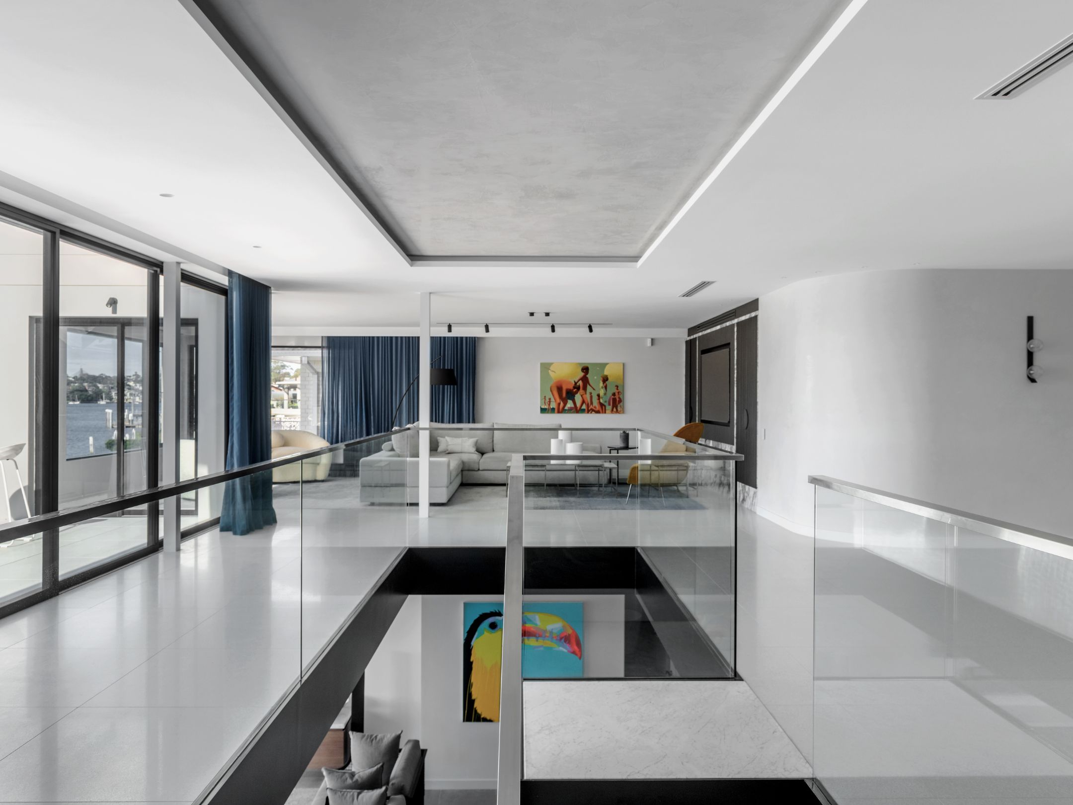 Woolwich harbour residence interior designed living area